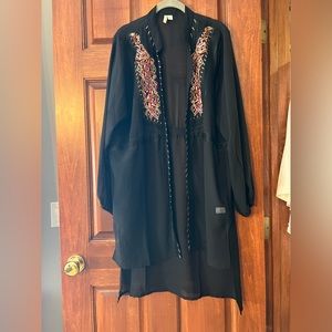 Pretty black sheer cover for dress or swimsuit